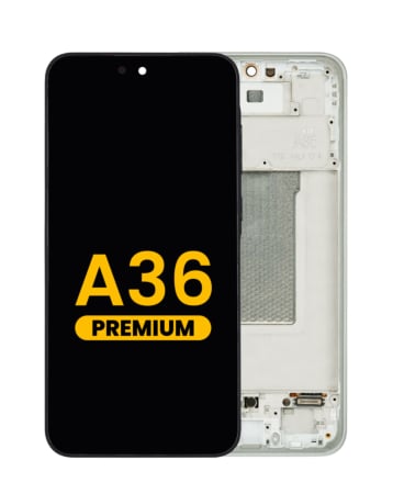 Stock up on the OLED Assembly with Frame for Galaxy A36 A366 2025 in lime, Premium.