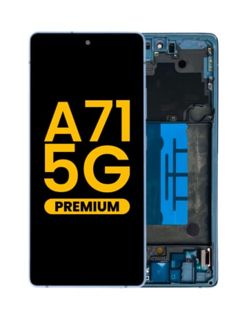 Shop the premium Prism Cube Blue OLED assembly with frame for the Galaxy A71 5G 2020 model A716U.