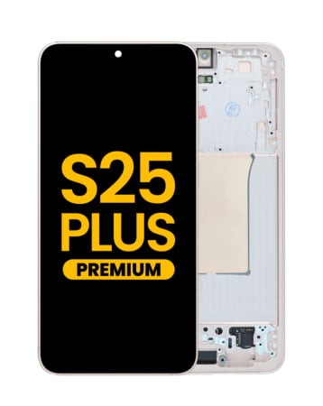Grab the wholesale deals on the OLED Assembly with Frame for Galaxy S25 Plus, model S936, in pinkgold, premium quality.