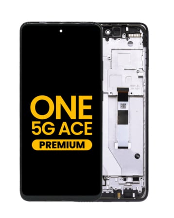 LCD Assembly with Frame for Motorola One 5G Ace (XT2113-1 / 2) (GRAY) (Premium)