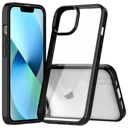 Hybrid Case with Air Cushion Technology - BLACK for iPhone 15 (Only Ground Shipping)