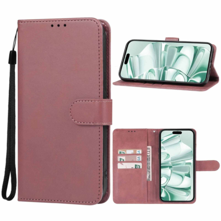 Leather Wallet Case with Card Slot - ROSE GOLD for iPhone 16 (Only Ground Shipping)