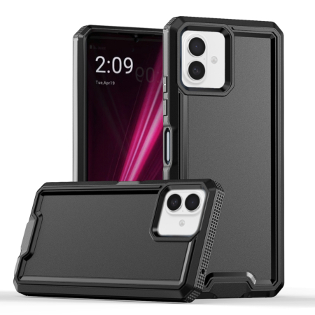 Slim Non-Slip Transparent Matte Case - BLACK for iPhone 16 (Only Ground Shipping)