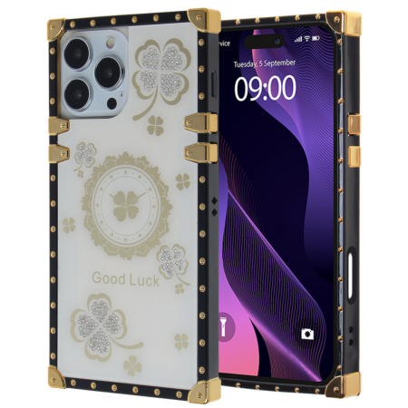 Acrylic Mirror Shiny Scratchproof Luxury Case - WHITE for iPhone 16 Pro / 17 (Only Ground Shipping)