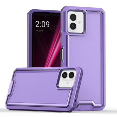 Slim Non-Slip Transparent Matte Case - PURPLE for iPhone 16 Plus (Only Ground Shipping)
