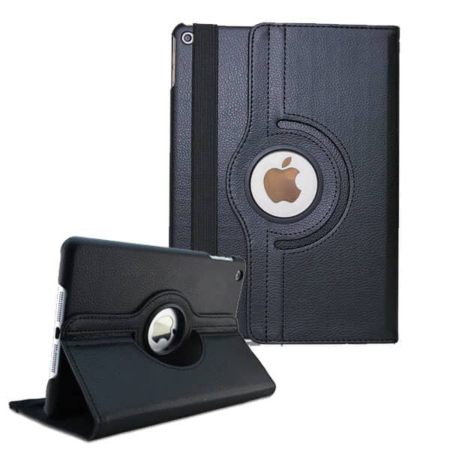 360 Degree Rotating Swivel Stand Case - BLACK for iPad Mini 1 / 2 / 3 (Only Ground Shipping)