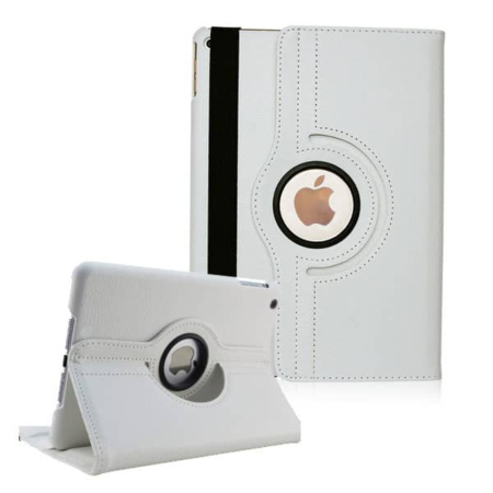 360 Degree Rotating Swivel Stand Case - WHITE for iPad Mini 1 / 2 / 3 (Only Ground Shipping)