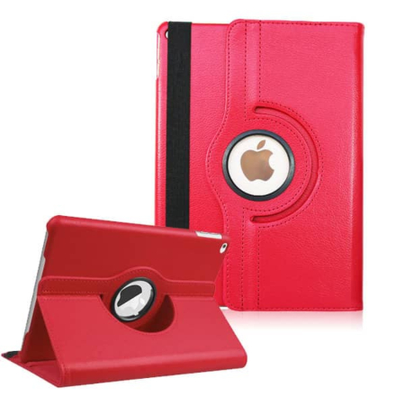 360 Degree Rotating Swivel Stand Case - RED for iPad Mini 1 / 2 / 3 (Only Ground Shipping)