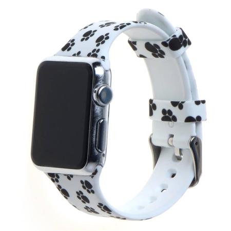 iWatch (38/40/41mm) Pattern Printed Silicone Watch Band - 13 (Only Ground Shipping)