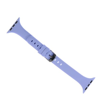 iWatch (38/40/41mm) Silicone Strap Band with Clasp - LAVENDER (Only Ground Shipping)