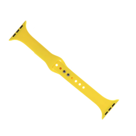 iWatch (42/44/45/49mm) Silicone Strap Band - YELLOW (Only Ground Shipping)