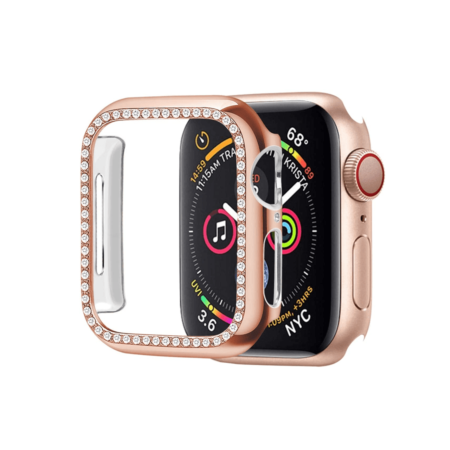 iWatch 45mm Stone PC Bumper Case - ROSE GOLD (Only Ground Shipping)