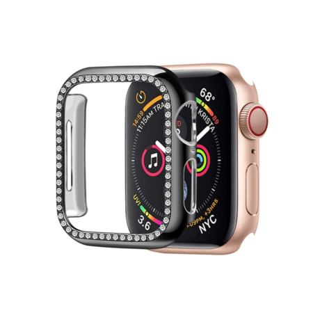 iWatch 45mm Stone PC Bumper Case - BLACK (Only Ground Shipping)