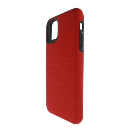 Shock Absorption Protective Dual Layer Case - RED for iPhone 12 Mini (Only Ground Shipping)