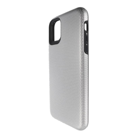 Shock Absorption Protective Dual Layer Case - SILVER for iPhone 12 Mini (Only Ground Shipping)