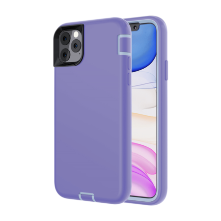 Silicone Design Heavy Duty Case - LILAC for iPhone 12 Pro Max (Only Ground Shipping)