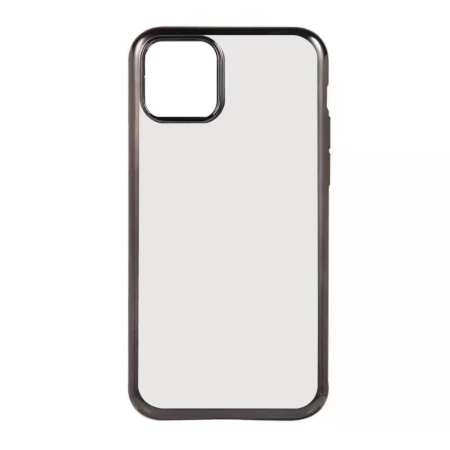 Acrylic Dual Layer Transparent Case - BLACK for iPhone 12 Pro Max (Only Ground Shipping)