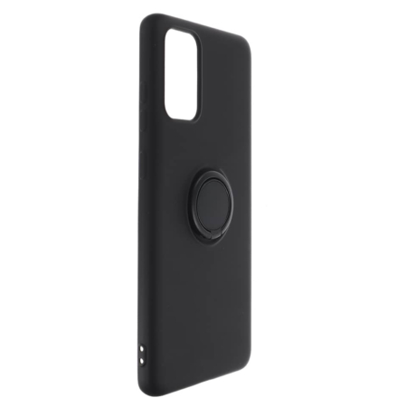 Galaxy S20 Plus Soft Solid Case with Ring - BLACK (Only Ground Shipping)