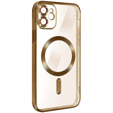 Shiny Wireless Charging Clear Case - GOLD for iPhone 11 (Only Ground Shipping)