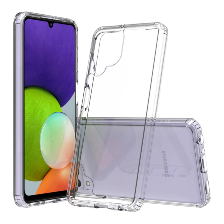Galaxy A22 4G Hybrid Case with Air Cushion Technology - CLEAR (Only Ground Shipping)