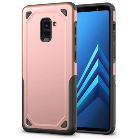 Armor Dual Layer Impact Shockproof Cover -ROSE GOLD for Galaxy A8 Plus 2021 (Only Ground Shipping)