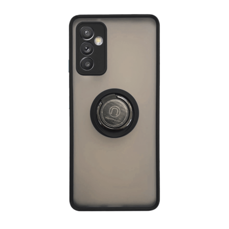 Hard PC Rear / Soft TPU Colorful Border Case with I- ring Holder - Style 1 for Galaxy A82 (Only Ground Shipping)