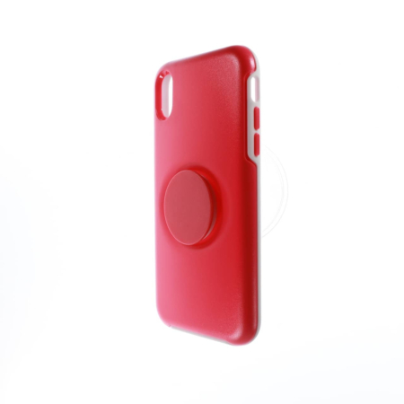 Dual Layer Heavy Duty Case with Pop Up Holder - HOT PINK for iPhone XR (Only Ground Shipping)