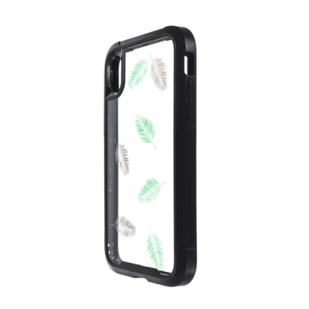 Clear Pattern Protective Case - PLUME for iPhone XR (Only Ground Shipping)