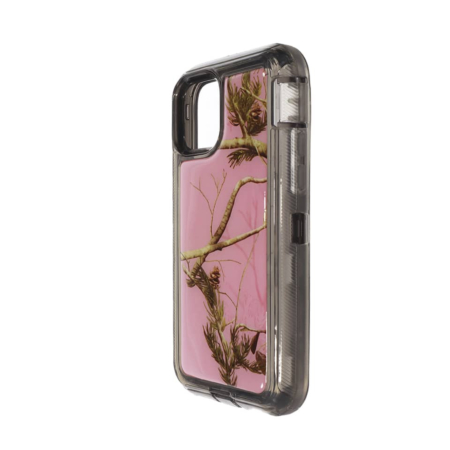 Heavy Duty Transparent Heavy Duty Case - CAMO PINK for iPhone 11 Pro Max (Only Ground Shipping)