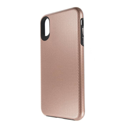 Shock Absorption Protective Dual Layer Case - ROSE GOLD for iPhone XR (Only Ground Shipping)