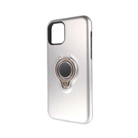 Ultra Slim Magnetic Case with I-ring - SILVER for iPhone 11 Pro Max (Only Ground Shipping)