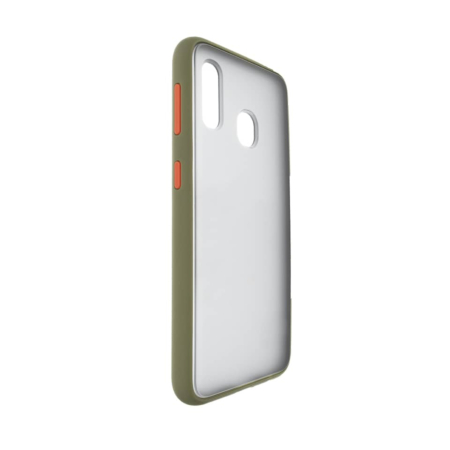 Hard PC Rear / Soft TPU Colorful Border Case - Style 5 for Galaxy A20E (Only Ground Shipping)