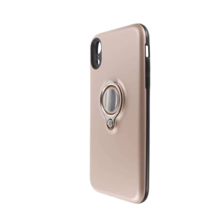 Ultra Slim Magnetic Case with I-ring - ROSE GOLD for iPhone XR (Only Ground Shipping)