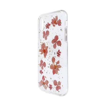 Real Flower Silicone Case - PINK for iPhone XR (Only Ground Shipping)