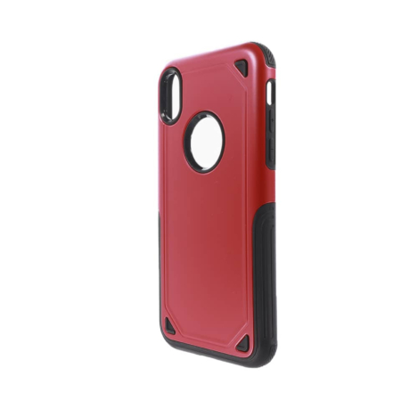 Armor Dual Layer Impact Shockproof Cover - RED for iPhone XS Max (Only Ground Shipping)
