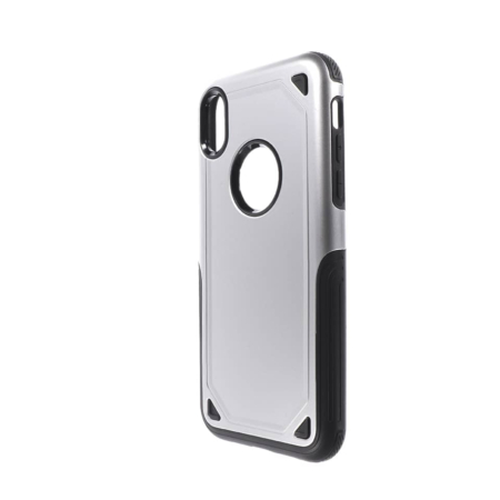 Armor Dual Layer Impact Shockproof Cover - SILVER for iPhone XS Max (Only Ground Shipping)