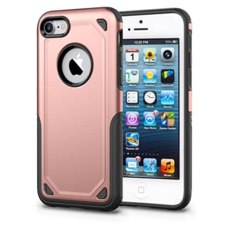 Armor Dual Layer Impact Shockproof Cover - ROSE GOLD for iPhone 5SE / 5S / 5G (Only Ground Shipping)