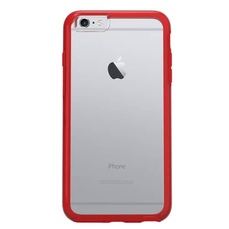 Acrylic Symmetry Dual Layer Transparent Case - RED for iPhone 8P / 7P / 6SP / 6P (Only Ground Shipping)