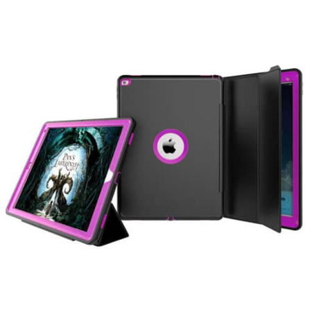 Full Body Protective Case - PURPLE for iPad 5 (2017) / iPad 6 (2018) (Only Ground Shipping)