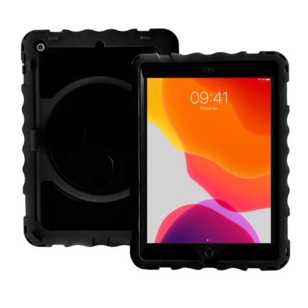 360 Hand Strap Silicone Case - BLACK for iPad 10.2" (7th / 8th / 9th) / Air 3 / Pro 10.5 (Only Ground Shipping)