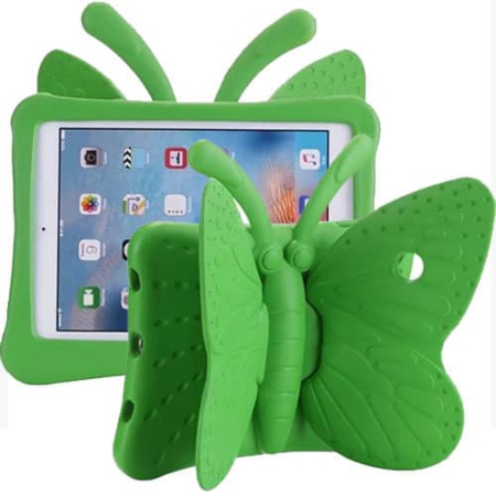 Butterfly Shockproof Kids Case - GREEN for iPad Mini 1 / 2 / 3 / 4 / 5 (Only Ground Shipping)