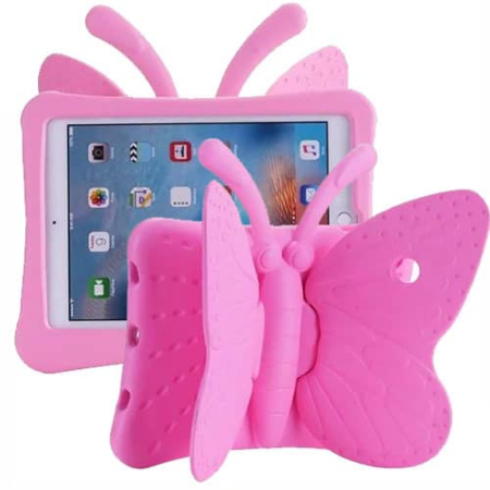 Butterfly Shockproof Kids Case - PINK for iPad Mini 1 / 2 / 3 / 4 / 5 (Only Ground Shipping)