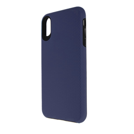 iPhone X / XS Shock Absorption Protective Dual Layer Case - NAVY BLUE (Only Ground Shipping)