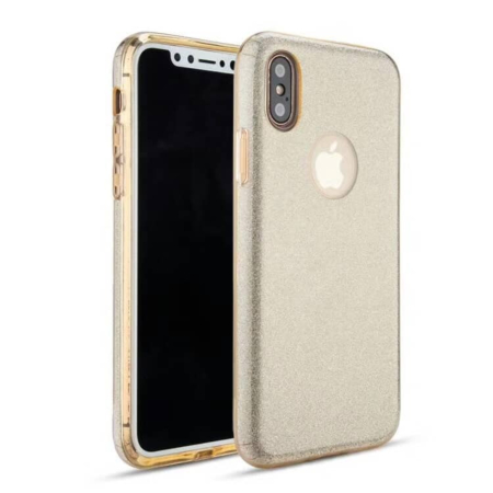 Shiny Film Material Innovation TPU Case - GOLD for iPhone XR (Only Ground Shipping)