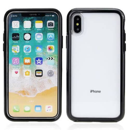 Acrylic Dual Layer Transparent Case - BLACK for iPhone XS Max (Only Ground Shipping)
