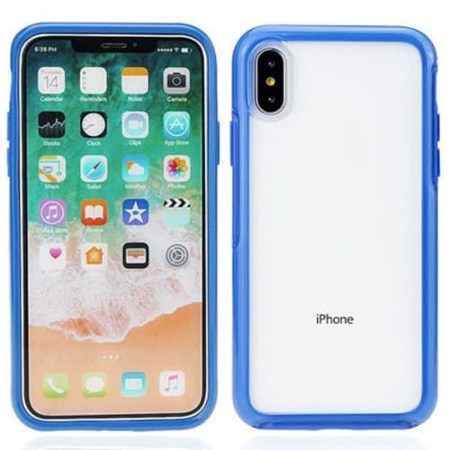 Acrylic Dual Layer Transparent Case - BLUE for iPhone XR (Only Ground Shipping)