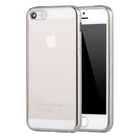 Chrome TPU SILVER for iPhone 5SE / 5S / 5G (Only Ground Shipping)