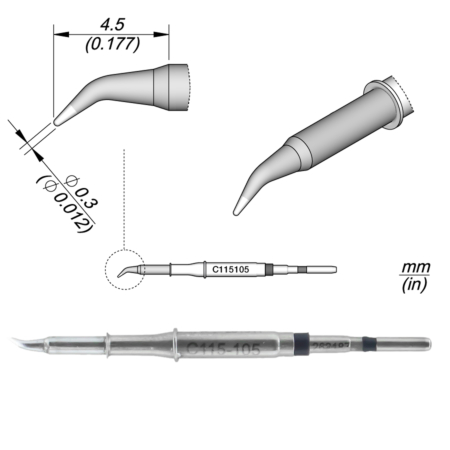 JBC C115-105 Conical Bent  0.3