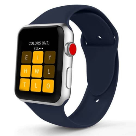 iWatch (42/44/45/49mm) Silicone Band - MIDNIGHT BLUE (Only Ground Shipping)