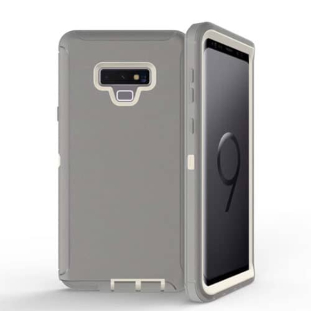 Heavy Duty Case for Galaxy Note 9 (DARK GRAY & WHITE) (Only Ground Shipping)